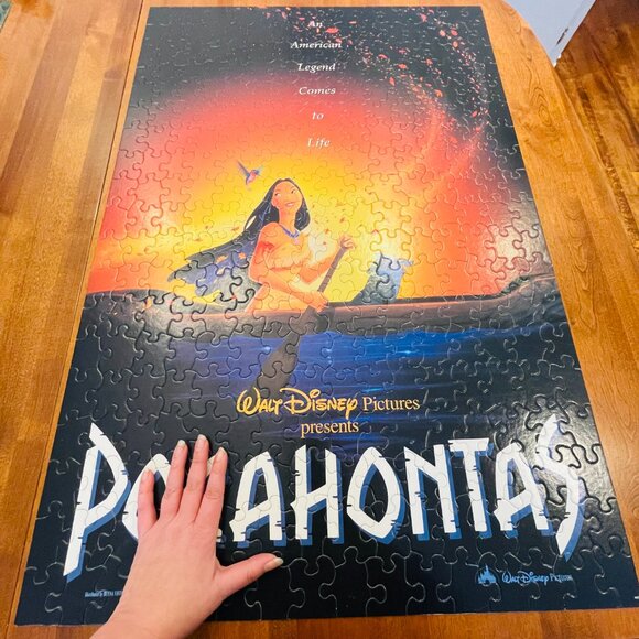90s Pocahontas Movie Poster Puzzle 300 piece - COMPLETE - Vintage Walt Disney - Picture 6 of 10